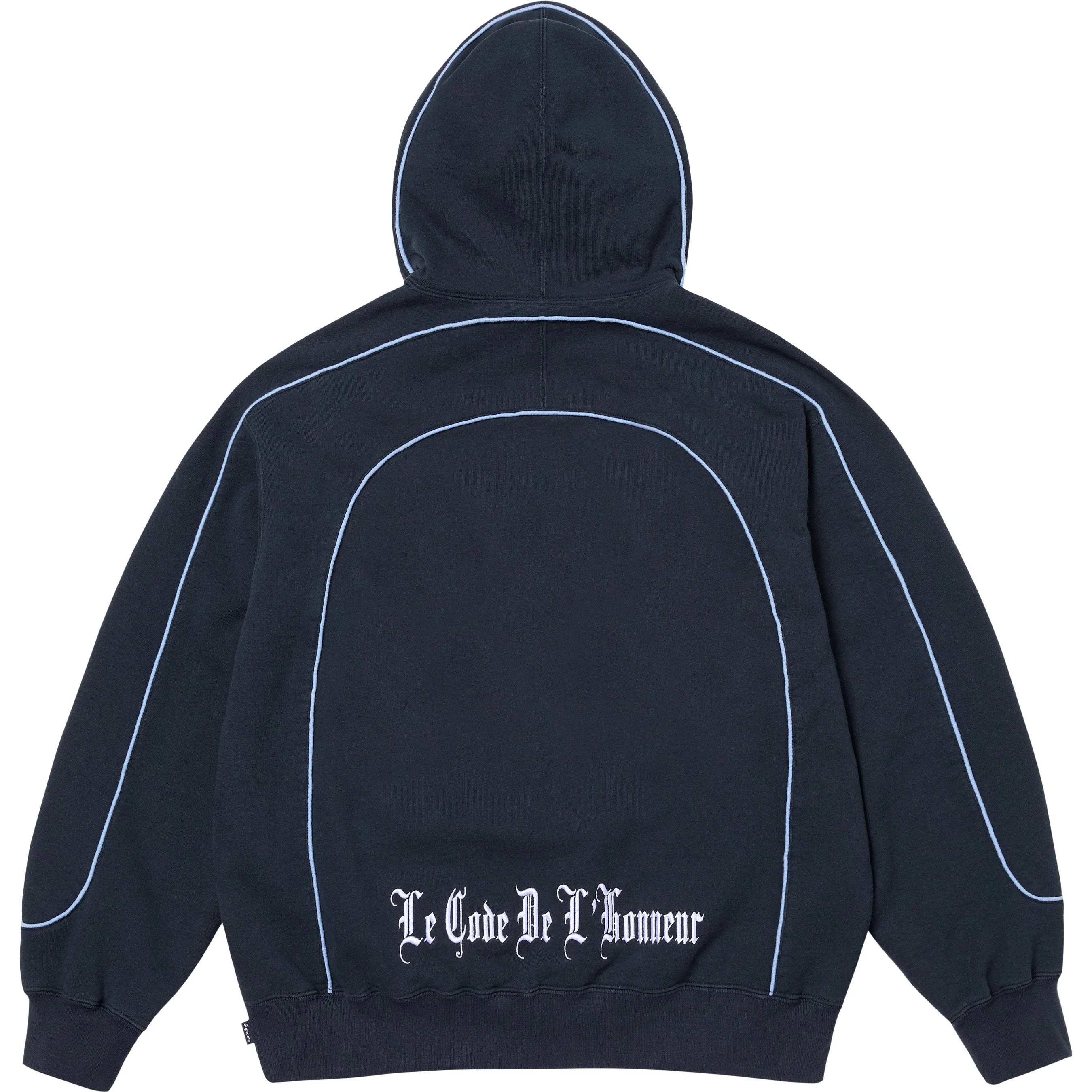 Curve Piping Hooded Sweatshirt view 8